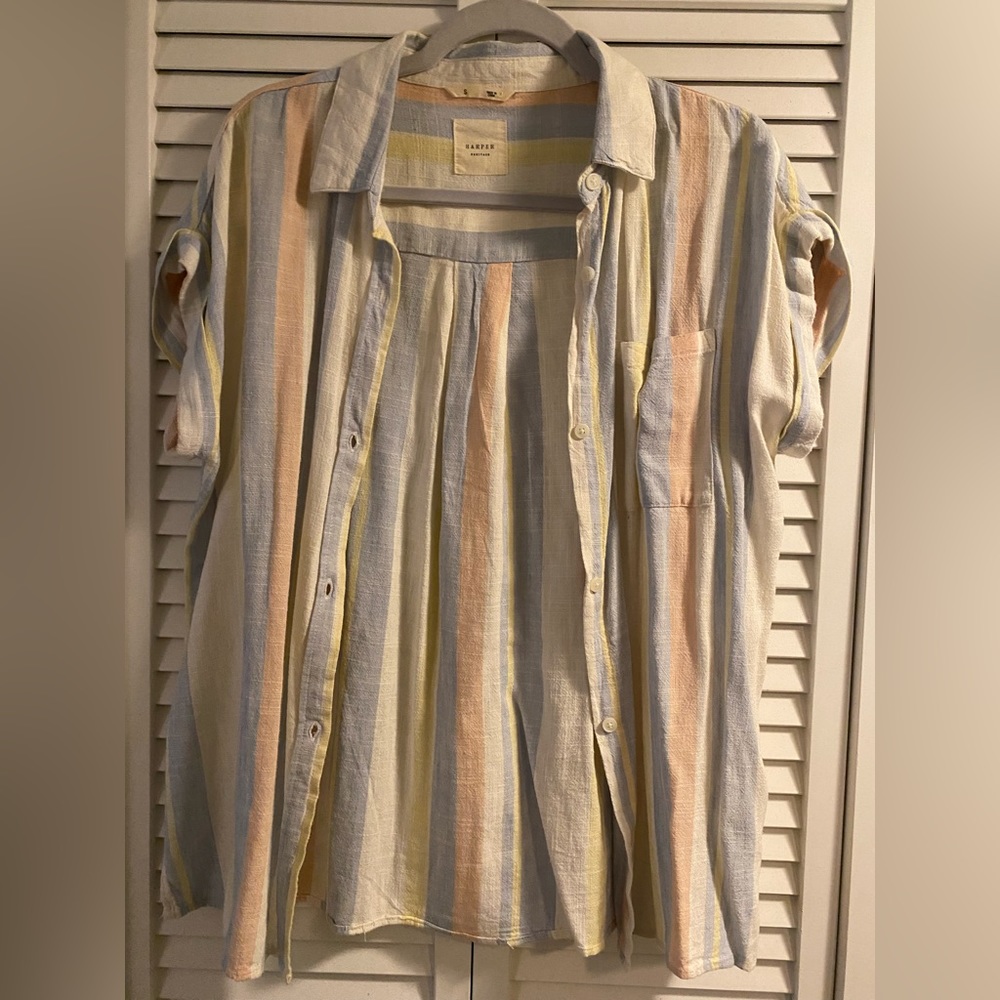 Women Harper Heritage linen shirt , size S